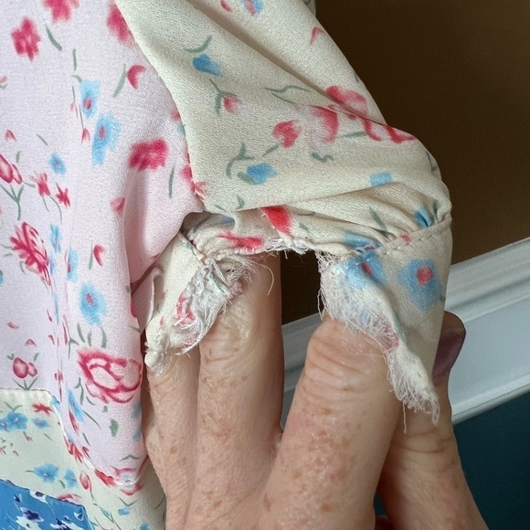 Goodnight Macaroon Floral Dress Size Small Cottagecore Prairie Fairy Flounce - Picture 12 of 12